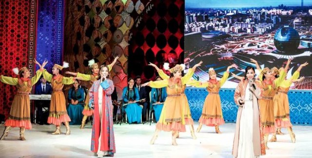 Туркменские и казахстанские артисты дали совместный концерт в Балканском велаяте