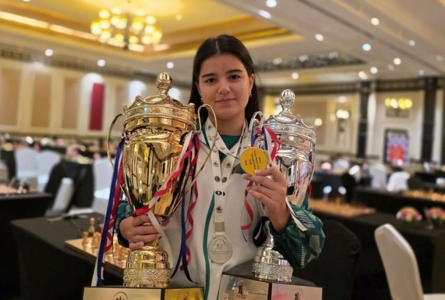 Шахматистка из Туркменистана выиграла ЧА по рапиду среди юниорок