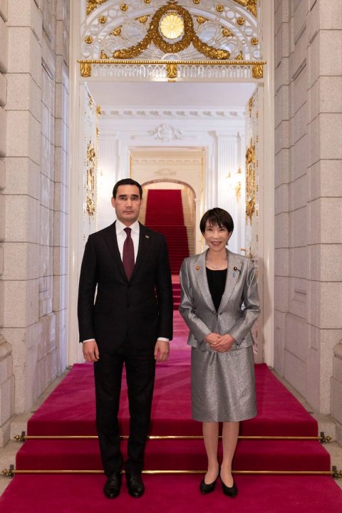 Президент Туркменистана посетил официальный прием в токийском дворце