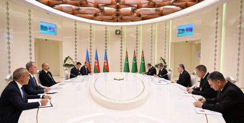 В Туркменбаши состоялась встреча Гурбангулы Бердымухамедова и Ильхама Алиева