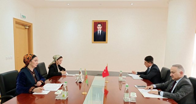 Замглавы МИД Туркменистана провела первую встречу с новым послом Турции
