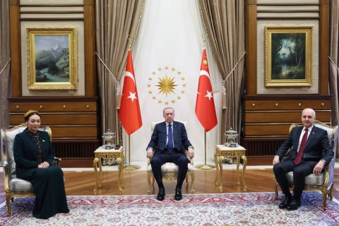 Председатель Меджлиса Туркменистана встретилась с Президентом Турции Эрдоганом в Анкаре