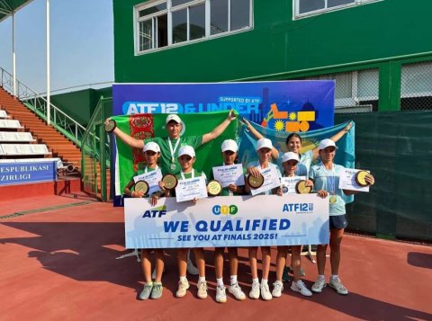Туркменские теннисистки U12 впервые вышли в финал командного первенства Азии