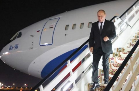 Владимир Путин прибыл в Туркменистан с рабочим визитом