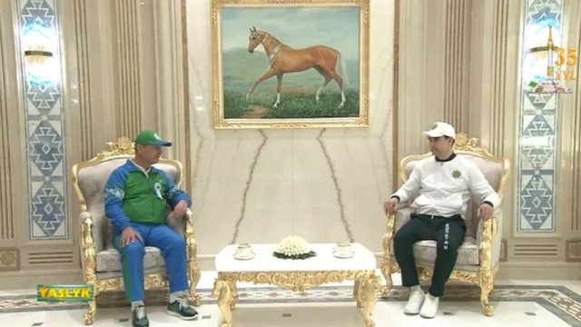 Сердар Бердымухамедов принял главу Çalik Holding на открытии конного комплекса