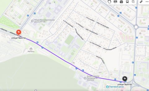 В Ашхабаде временно перекрыли участок улицы Гёроглы из-за ремонта дорожного покрытия