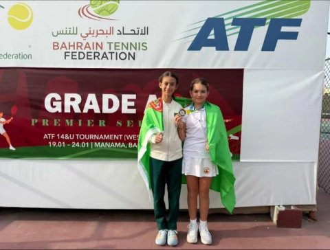 Теннисистки из Туркменистана взяли два золота на турнире ITF в Манаме